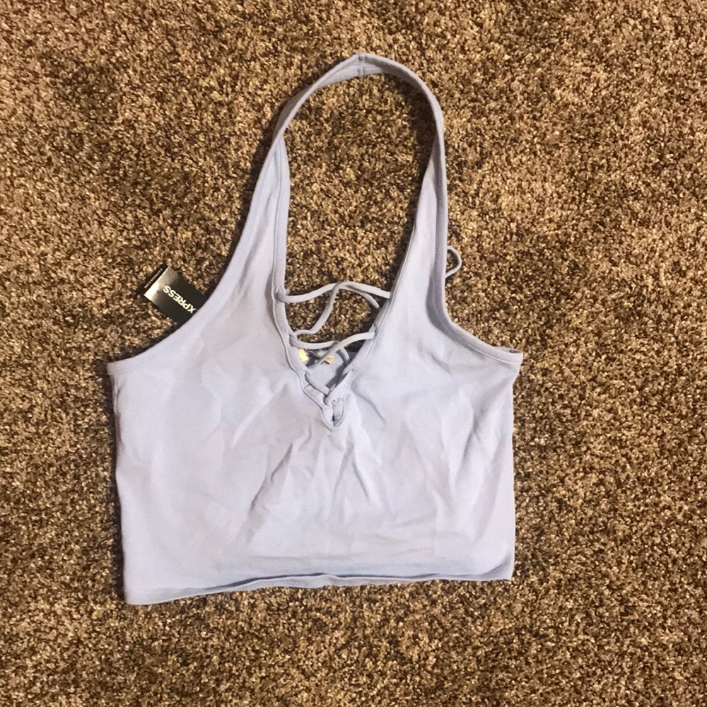 Express Cropped Halter Top